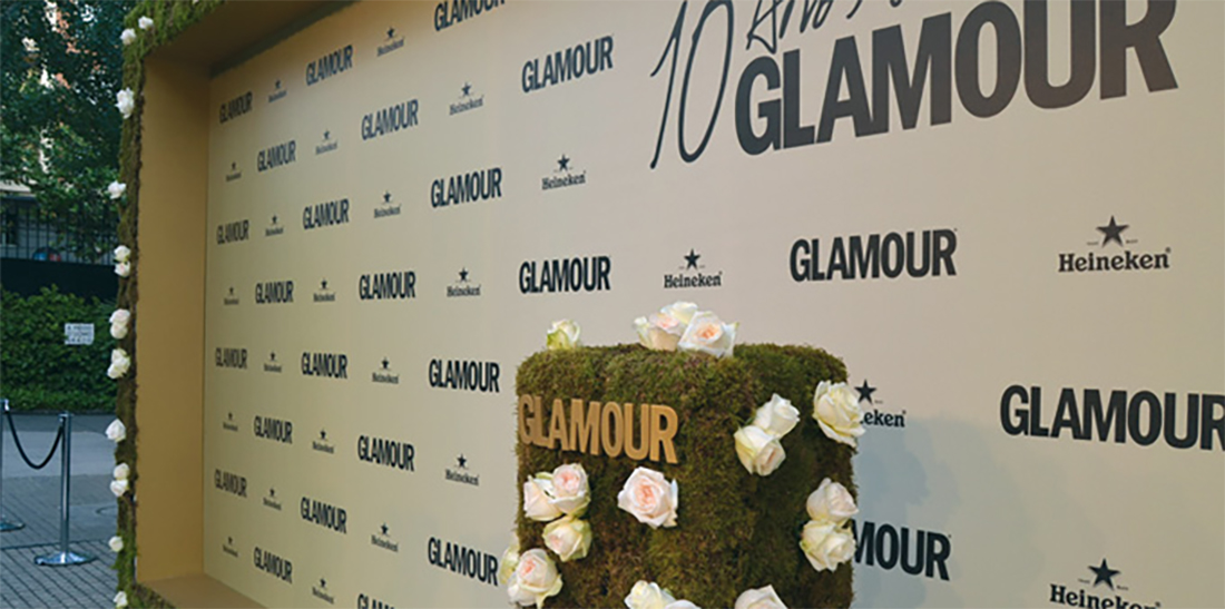 gala glamour evento photocall